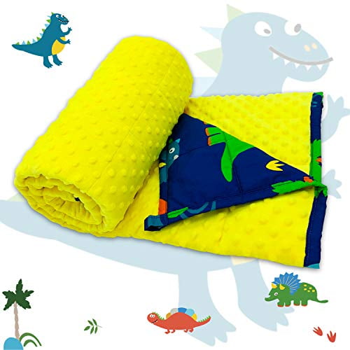TerriTrophy Weighted Blanket for Kids Plus Dinosaur Set Newest 2.0 Version Heavy Blanket Perfect for Boys Girls Children 