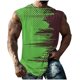 thumbnail image 1 of Hombres Moda Casual Impresión Suéter Cuello Redondo Deportes sin Mangas Tanque, 1 of 5