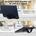 thumbnail image 2 of Protective Case for Amazon Kindle Fire HD 8 Tablet & HD 8 Plus Case (2024/2022/2020 Release) 12th/10th Gen, PU Leather Slim Lightweight Stand Hand Strap Shockproof Cover for Kindle Fire HD 8,Blue, 2 of 7