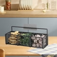 thumbnail image 6 of Btomtd Punch Free Wall Mounted Kitchen Storage Shelf Condiment Spice Organizing Rack Seasoning Storages Racks, B, 6 of 8