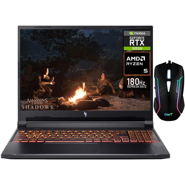 Laptop Gamer ACER Nitro V 16 NVIDIA GeForce RTX 5050 AMD Ryzen 5 240 24GB DDR5 SSD 1TB 16" WUXGA 180Hz Teclado Ingles Reacondicionado Multitarea Avanzada y Gaming Competitivo