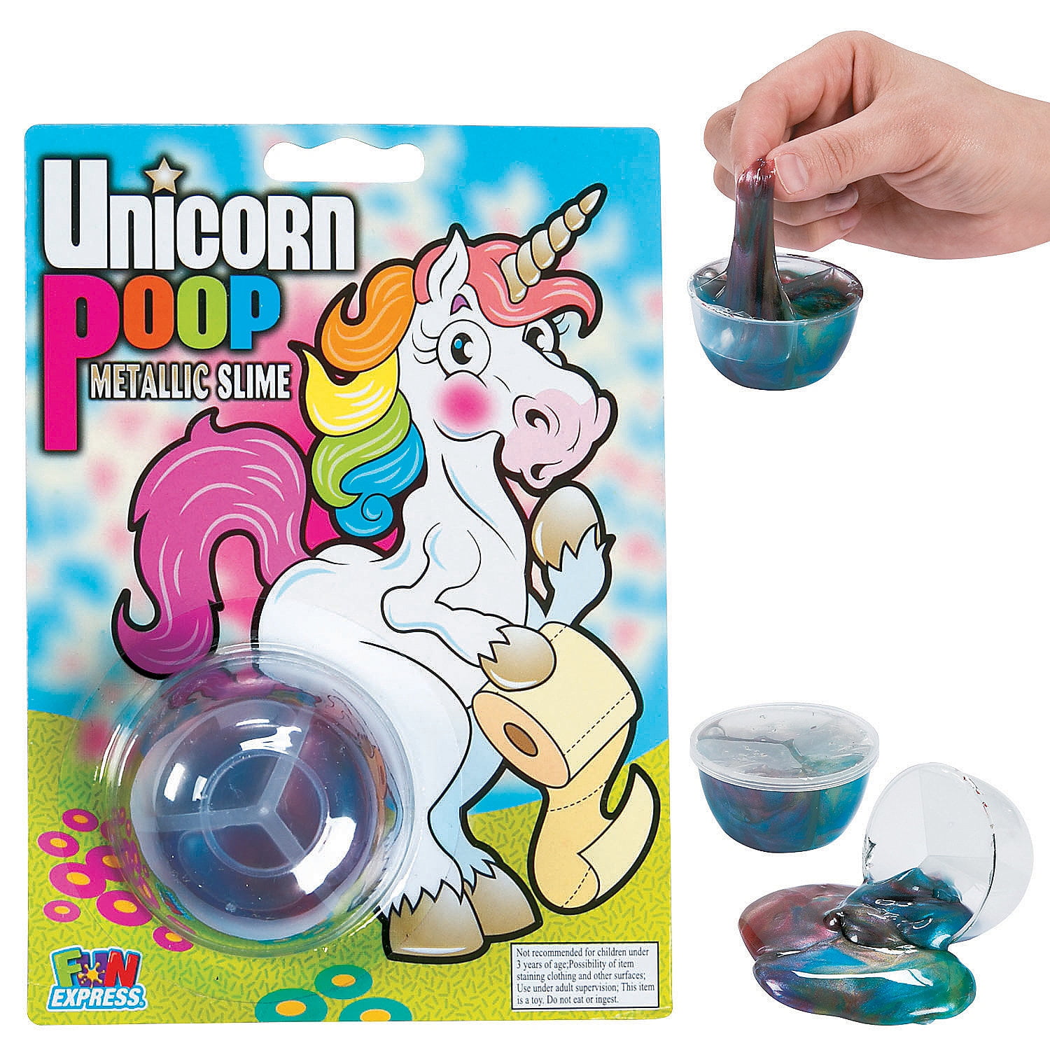 unicorn poop glitter slime