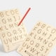 thumbnail image 2 of Wooden Hole Punch Board Children's Early Education Monti Alphabet Graphic Double-sided Blind Punch Board Educational Toy, 2 of 4