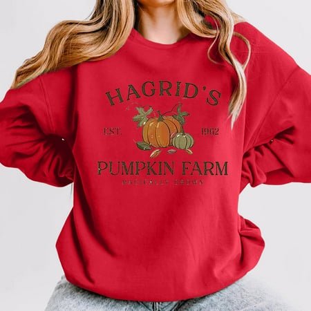 MKLEKYY Pull Grand-Père Mode pour Dames Imprimé Manches Longues Col Rond Pull