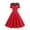 Red, variant on Kilaqueen Holiday Dresses for Women Vintage Audrey Hepburn Style Lapel V Neck Short Sleeve Dress Casual Work Wedding Party Elegant Midi Evening Dress
