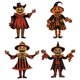 thumbnail image 2 of Decoraciones Pared Bruja Espantapájaros Calabaza Vintage Hugtrwg para Oficina en Casa, 2 of 9