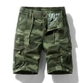thumbnail image 3 of Cargo Shorts for Men 2026 Summer Casual Elastic Waist Straight Leg Knee Length Denim Shorts with Pockets, 3 of 5