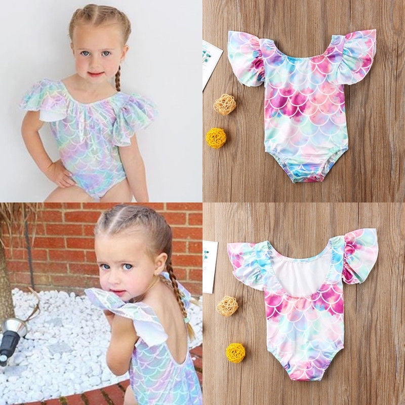 baby girl ruffle swimsuit
