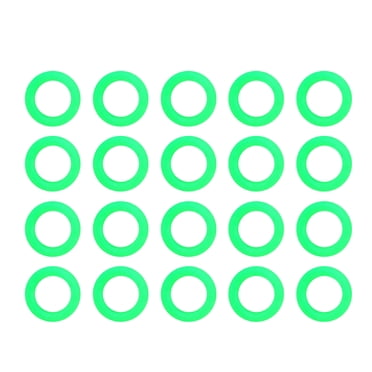 100pcs Tent Peg Accessories Silicone Tent Peg Ring Tent Floor Nail Fluorescent Ring