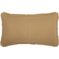 thumbnail image 7 of VHC Brands Burlap Fringed w Ruffle Collection 100% Cotton Coordinating Farmhouse Bedding Pillow Sham King Standard 3 Color Choices (King Sham 21x37, Tan), 7 of 7