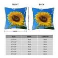 thumbnail image 2 of Honeii Blue Sky Sunflower Print Throw Pillow, Square Decorative Pillow Forms Soft Fluffy Plump Pillow Decorative Pillow Inserts,Couch Pillows-26"x26", 2 of 7