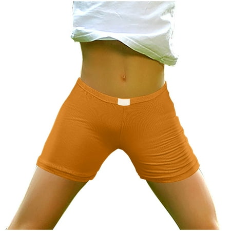 

Atogsazn Children s Girls Biker Shorts Kids Casual Elastic Waist Leggings Short Pants Summer Sports Shorts B-Orange 8 Years on Clearance