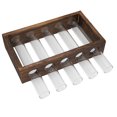 thumbnail image 1 of Hydroponic Vase, Handmade Pine Wood Frame Fine Workmanship Simple Design   Tube Plant Vase  For Home Decoration, 1 of 8