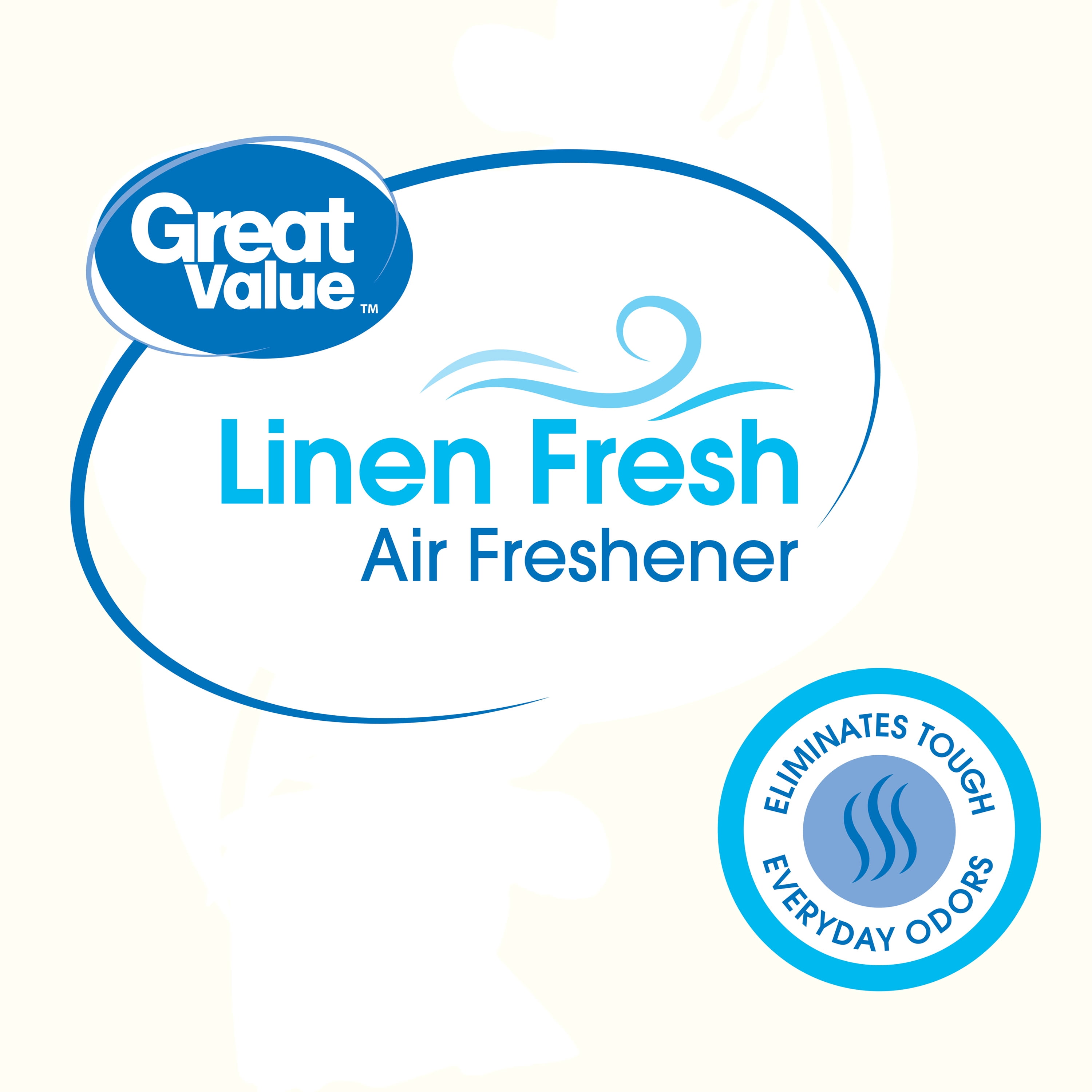 (2 pack) Great Value Aerosol Air Freshener, Linen Fresh, 8 oz