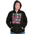 thumbnail image 5 of Cancer Survivor I Can Do Anything BCA Zip Hoodie Sweatshirt Women Brisco Brands S, 5 of 6