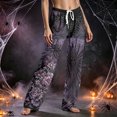 thumbnail image 6 of QWKLEAJ Halloween Pajama Pants Men Spooky Sleepwear Lounge Pants Horror Themed Fleece Trousers Pumpkin Ghost Print Loungewear Mens Sleep Bottoms Funny Halloween Night Pants, 6 of 6