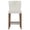 White, variant on NPD Furniture Albie 25.5" PU Diamond Stitching Counter Stool in Off White
