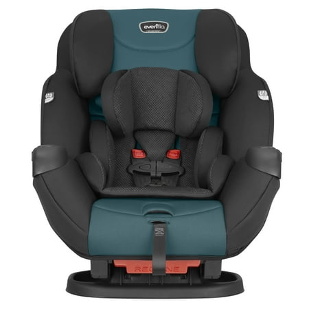 Evenflo Symphony Sport All-in-One Booster Car Seat, Solid Print Blue Horizon