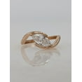 thumbnail image 2 of solitaire jewels Cross Over Shank Style 1.5CT Marquise Moissanite Engagement Ring For Women, 10K Rose Gold, 2 of 6