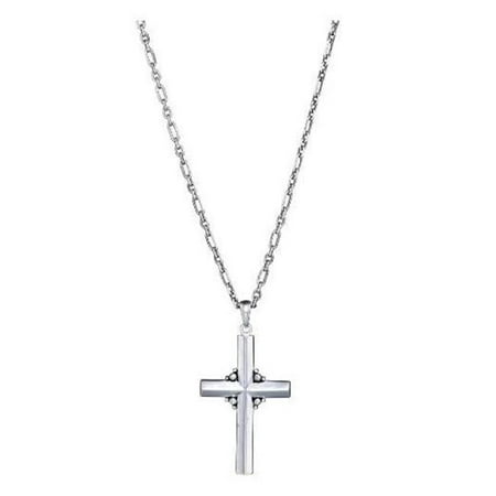 Nextime J1013 Cross Necklace with Pendant in Silver