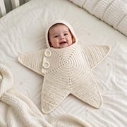 Baby Star Suit Crochet, Yellow Hand-Knit Baby Outfit Hooded Cozy Star Baby Clothes, Photo Prop, Baby Shower Gift, White