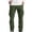 Army Green, variant on Mens Spring And Autumn Style Loose Large Size Leisure Three Bag String Tooling Multi Pocket Straight Pants Lightweight Casual Cargo Pants Gray