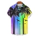 thumbnail image 4 of Blusa y camisa de manga corta con cuello vuelto para hombre, blusa informal de moda con cuello vuelto, blusa estampada de manga corta con botones, blusa de poliéster para hombre, 4 of 6
