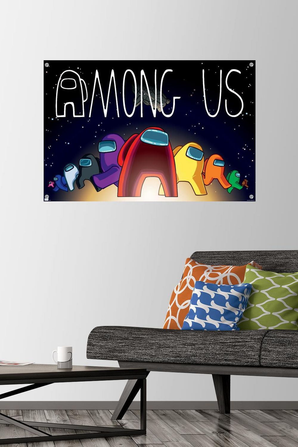Among Us - Universe 22.375" x 34" Wall Poster with Push Pins