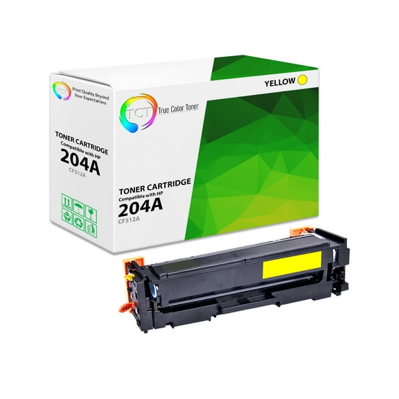 TCT 204A Yellow Toner Cartridge - Premium Compatible Replacement for 204A CF512A