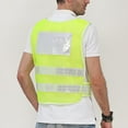 thumbnail image 4 of BXINGOHAI Yellow Reflective High Visibility Construction Class Work Vest for Men,Woman,Hi Vis Vest Mesh and Silver Strip Yellow,Free Size, 4 of 7