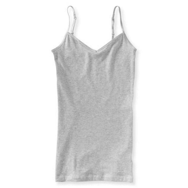 Aeropostale - Camiseta sin mangas para mujer, color gris, XS Aeropostale Cami