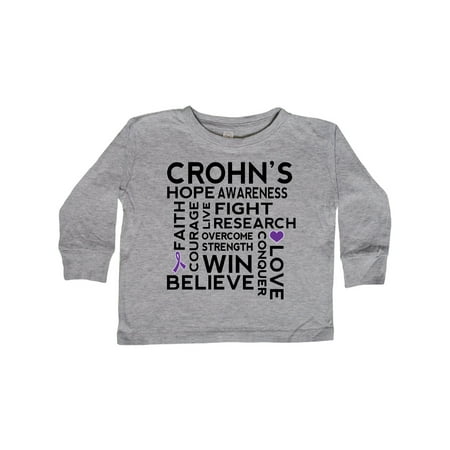 

Inktastic Crohns Disease Awareness Gift Toddler Boy or Toddler Girl Long Sleeve T-Shirt