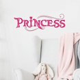 thumbnail image 2 of Kids Letter Graphic Wall Sticker Pink Self Adhesive Wall Art Decal For Home Decor Pink Princess, 2 of 4