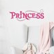 thumbnail image 2 of Kids Letter Graphic Wall Sticker Pink Self Adhesive Wall Art Decal For Home Decor Pink Princess, 2 of 4