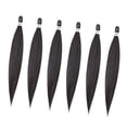 thumbnail image 3 of Cabello trenzado pre estirado Baoblaze 6 Unids Set Mujeres 04 Negro, 3 of 6