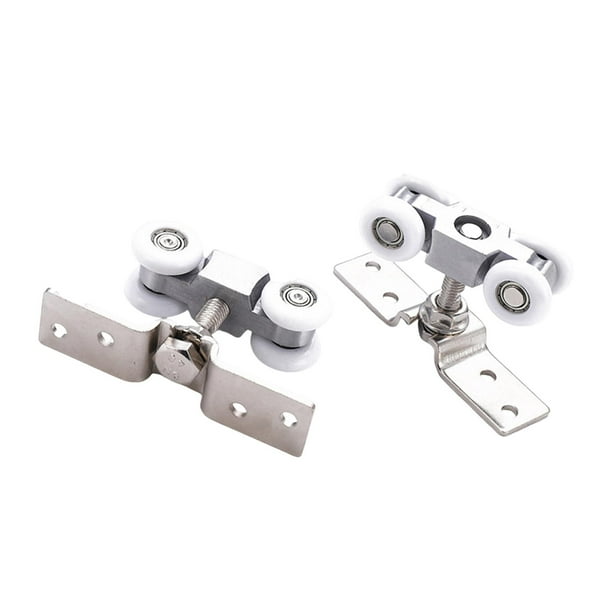 Juego de 2 Ruedas para Riel de Puerta Corredera, Ideal para Armario, Puerta de Granero Y Cocina.