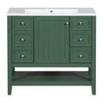 thumbnail image 3 of 36" Freestanding Green Bathroom Vanity with Sink, 3 of 12