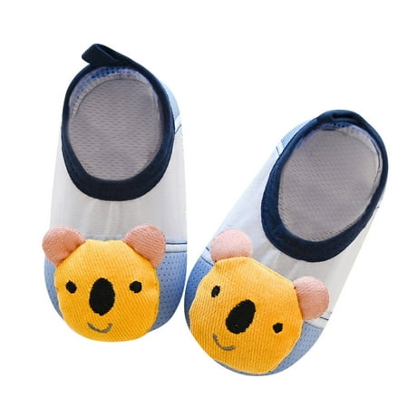 

niuredltd boys girls socks toddler breathable cartoon mesh the floor socks barefoot socks non slip shoes size xxs