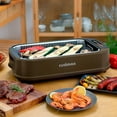thumbnail image 2 of CUSIMAX Smokeless Grill Indoor Grill Electric Grill, 1800W Portable Korean BBQ Grill with Turbo Smoke Extractor Technology, Non-stick Removable Grill Plate, Great for Party, Brown, 2 of 7