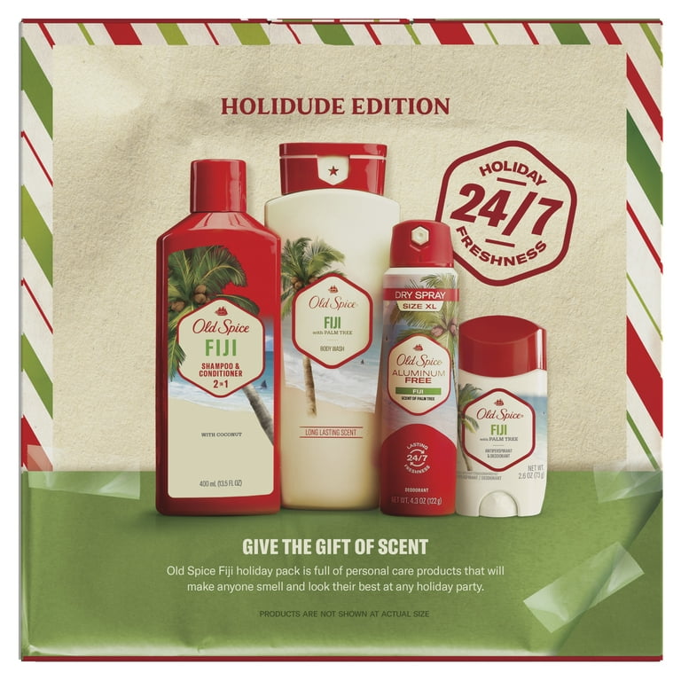 Old Spice Holiday Gift Pack for Men, Fiji Scent, Body Wash