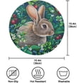 thumbnail image 4 of SKYSONIC Easter Bunny Eggs Round Placemats for Dining Table Non-Slip Heat-Resistant Polyester Table Mats Set of 1 Washable Table Mats for Kitchen Dining Table Decoration, 4 of 7