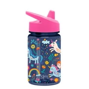 Simple Modern Kids Tritan Summit Sippy Cup for Toddlers - 12oz Plastic Baby Water Bottle for Girls and Boys - Unicorn Rainbows