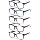 thumbnail image 1 of Gafas de lectura MOZVND Blue Light Blocking 2.25 para hombre, paquete de 5, 1 of 7