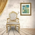 thumbnail image 3 of Unknown 26x32 Gold Ornate Wood Framed with Double Matting Museum Art Print Titled - Aqua Blue Orchid Collage, 3 of 4