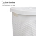 thumbnail image 4 of Cesto de ropa Mind Reader Slim para ropa, 50 L, blanco, 4 of 7
