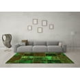 thumbnail image 3 of Ahgly Company Indoor Rectangle Oriental Green Modern Area Rugs, 6' x 9', 3 of 4