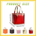 thumbnail image 3 of Insulated Cake Bag, Non Woven Zipper Cooler with Aluminum Foil Thermal Lining, 35 x 35 x 40 cm Portable Carrier for Cake Pizza Catering Outdoor Picnic and Food Transport Use, 3 of 7