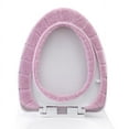 thumbnail image 3 of 4pcs Toilet Seat Cover Pads Stretchable Washable Cloth Soft Thicker Warmer Toilet Seat By PULMCheerger, 3 of 7