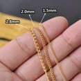 thumbnail image 5 of U8MO Fashion 1.5/2/2.8mm 5m Iron Encryption Twist Chain Necklace Pendent Jewelry-Bronze-5m/2.8mm, 5 of 5