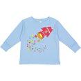 thumbnail image 3 of Inktastic Valentine's Day Rocket Ship with Hearts Boys or Girls Long Sleeve Toddler T-Shirt, 3 of 5